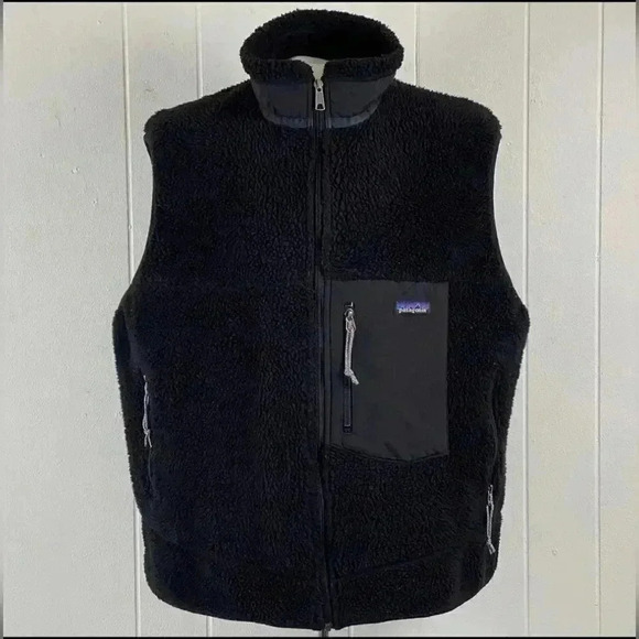Vintage Y2K 2000s Patagonia Black Retro Fleece Jacket RARE - Picture 4 of 5